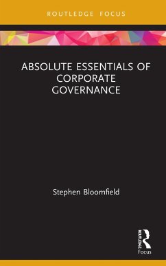 Absolute Essentials of Corporate Governance - Bloomfield, Stephen