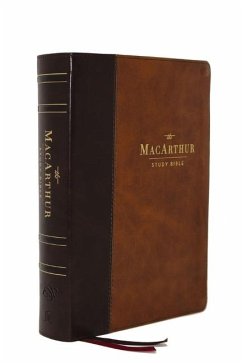 The Esv, MacArthur Study Bible, 2nd Edition, Leathersoft, Brown, Thumb Indexed - Thomas Nelson