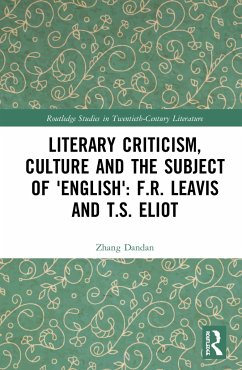 Literary Criticism, Culture and the Subject of 'English' - Zhang, Dandan