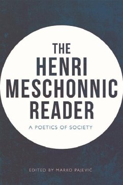 The Henri Meschonnic Reader - Meschonnic, Henri