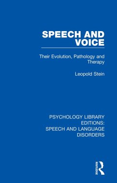 Speech and Voice - Stein, Leopold