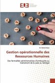 Gestion opérationnelle des Ressources Humaines