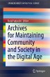Archives for Maintaining Community and... - Bild 1