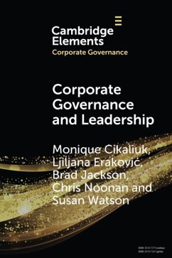 Corporate Governance and Leadership - Cikaliuk, Monique (University of Auckland); Erakovic, Ljiljana (University of Auckland); Jackson, Brad (University of Waikato, New Zealand)