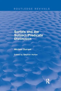 Sortals and the Subject-Predicate Distinction (2001) - Durrant, Michael