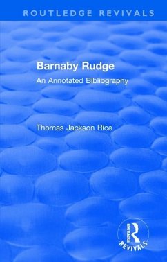 Routledge Revivals: Barnaby Rudge (1987 ) - Rice, Thomas Jackson