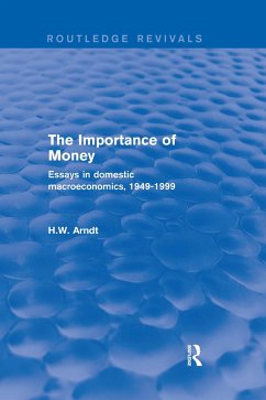 The Importance of Money - Arndt, H W
