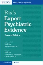 Rix's Expert Psychiatric Evidence - Rix, Keith; Mynors-Wallis, Laurence; Craven, Ciaran