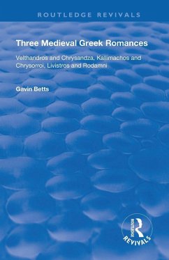 Cover Three Medieval Greek Romances