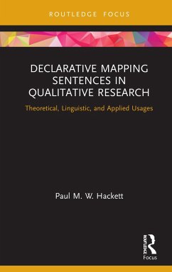 Declarative Mapping Sentences in Qualitative Research - Hackett, Paul M W