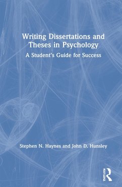 Writing Dissertations and Theses in Psychology - Haynes, Stephen N; Hunsley, John D