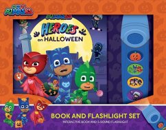 Pj Masks: Heroes on Halloween Book and 5-Sound Flashlight Set [With Flashlight] - Pi Kids