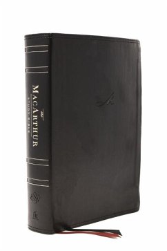 The Esv, MacArthur Study Bible, 2nd Edition, Leathersoft, Black, Thumb Indexed - Thomas Nelson