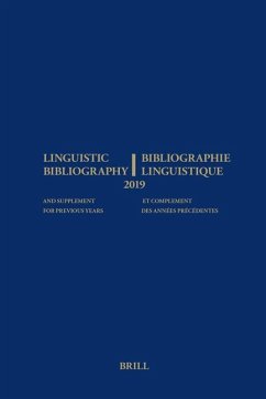 Linguistic Bibliography for the Year 2019 / Bibliographie Linguistique de l'Année 2019