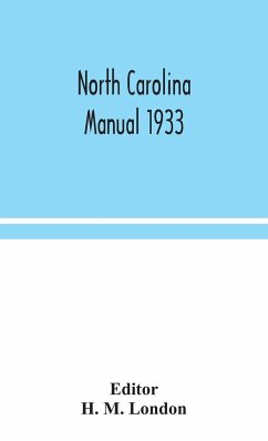 North Carolina manual 1933