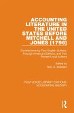 Accounting Literature in the United States Before Mitchell and Jones (1796) (eBook, PDF)