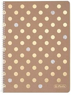 Herlitz Spiralblock A4 Pure Glam 80 Blatt kariert