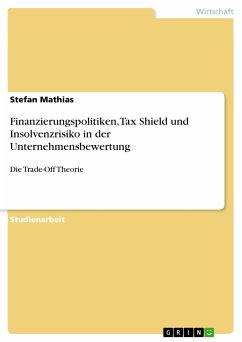 Finanzierungspolitiken, Tax Shield und Insolvenzrisiko in der Unternehmensbewertung (eBook, PDF)