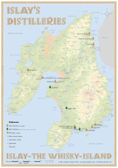 Whisky Distilleries Islay - Tasting Map - Hirst, Rüdiger Jörg