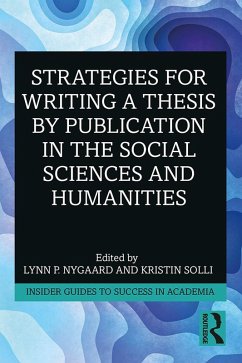 Cover Strategies for Writing a Thesis by Publication in the Social Sciences and Humanities (eBook, PDF)