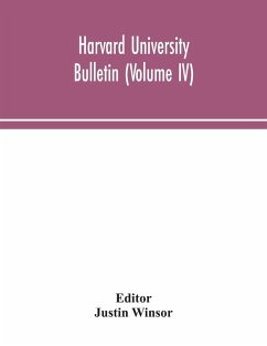 Cover Harvard University bulletin (Volume IV)