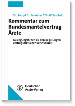 Kommentar zum Bundesmantelvertrag Ärzte (eBook, PDF) - Rompf, Thomas; Schröder, Jürgen; Willaschek, Thomas