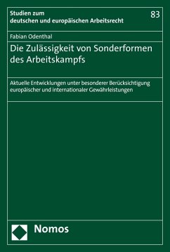 Cover Die Zulässigkeit von Sonderformen des Arbeitskampfs (eBook, PDF)