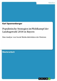 Populistische Strategien im Wahlkampf der Landtagswahl 2018 in Bayern (eBook, PDF)