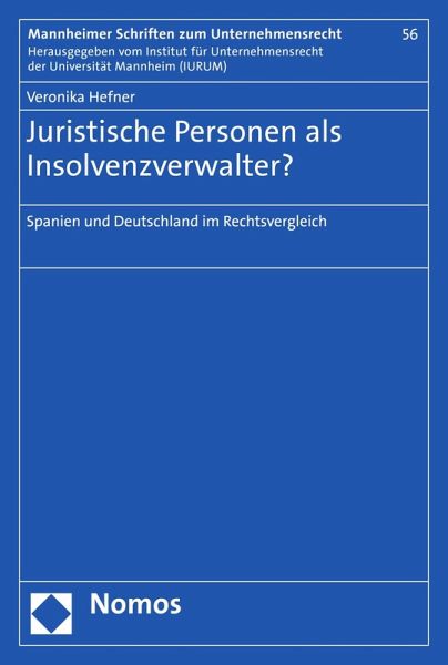 Juristische Personen als Insolvenzverwalter? (eBook, PDF)