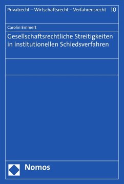 Cover Gesellschaftsrechtliche Streitigkeiten in institutionellen Schiedsverfahren (eBook, PDF)