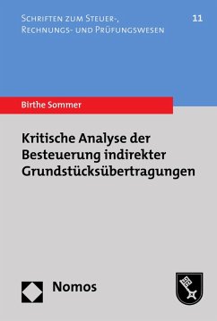 Cover Kritische Analyse der Besteuerung indirekter Grundstücksübertragungen (eBook, PDF)