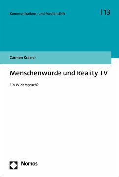 Menschenwürde und Reality TV (eBook, PDF) - Krämer, Carmen