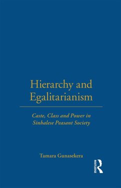 Hierarchy and Egalitarianism (eBook, PDF) - Gunasekera, Tamara