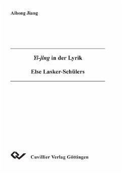 Cover Yi-jing in der Lyrik Else Lasker-Schülers (eBook, PDF)