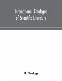 International catalogue of scientific literature H.Geology