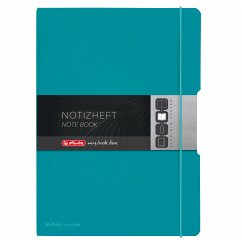 Herlitz Notizheft flex A4 2x40 Blatt Lineatur 27+28, caribbean turquoise