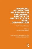 Financial Accounting Milestones in the Annual Reports of United States Steel Corporation (eBook, ePUB)
