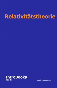 Cover Relativitätstheorie (eBook, ePUB)