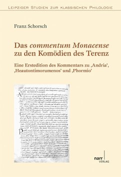 Das commentum Monacense zu den Komödien des Terenz (eBook, PDF) - Schorsch, Franz