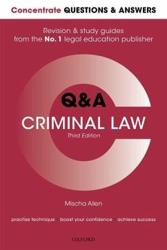 Concentrate Questions and Answers Criminal Law - Allen, Mischa (Associate Lecturer in Law, The Open University)