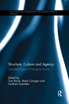 Structure, Culture and Agency - Brock, Tom; Carrigan, Mark (University of Warwick, UK); Scambler, Graham (University College London, UK)