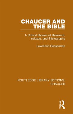 Chaucer and the Bible - Besserman, Lawrence
