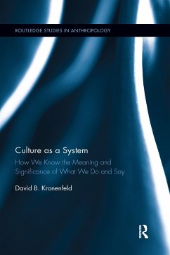 Culture as a System - Kronenfeld, David B