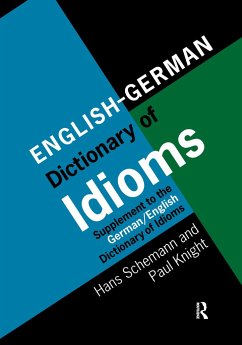 English/German Dictionary of Idioms - Schemann, Professor Hans