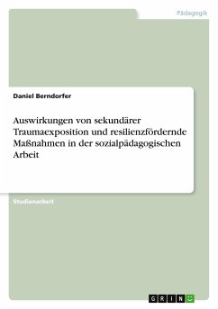 Auswirkungen von sekundärer Traumaexposition und resilienzfördernde Maßnahmen in der sozialpädagogischen Arbeit - Berndorfer, Daniel