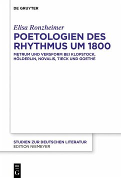 Poetologien des Rhythmus um 1800 (eBook, PDF) - Ronzheimer, Elisa
