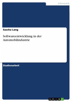 Softwareentwicklung in der Automobilindustrie (eBook, PDF) - Lang, Sascha
