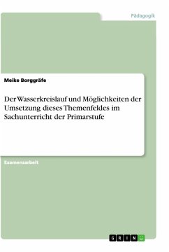 Der Wasserkreislauf und Möglichkeiten der Umsetzung dieses Themenfeldes im Sachunterricht der Primarstufe