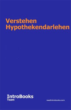 Cover Verstehen Hypothekendarlehen (eBook, ePUB)