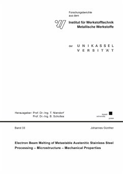 Electron Beam Melting of Metastable Austenitic Stainless Steel - Günther, Johannes